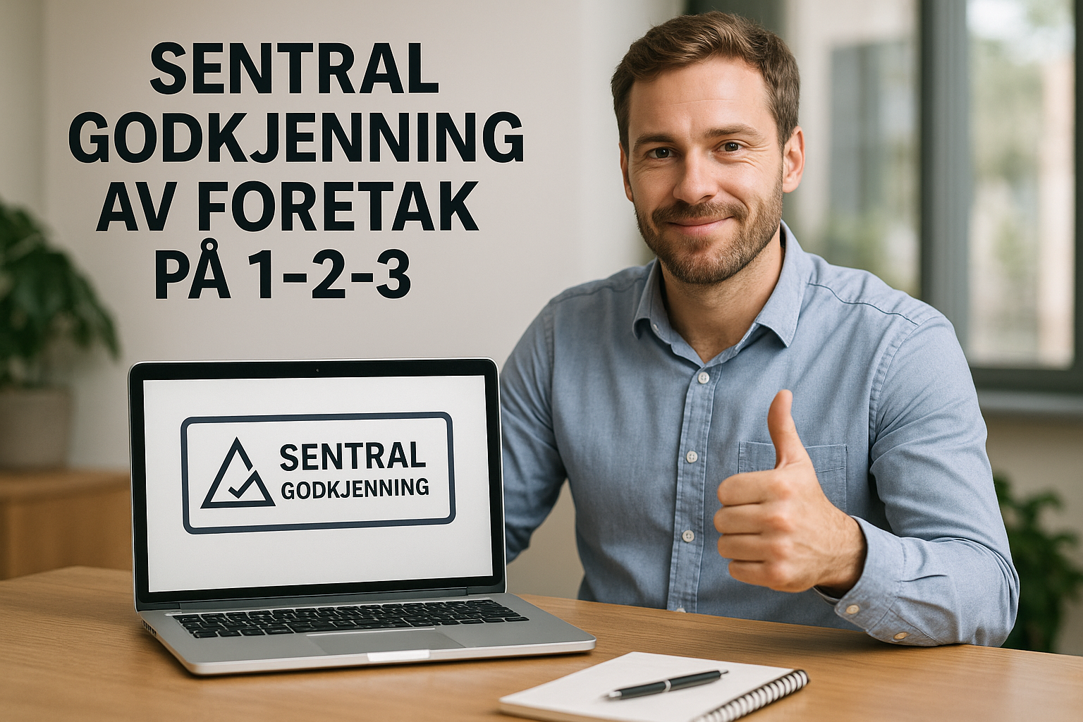 Sentral godkjenning av foretak på 1-2-3