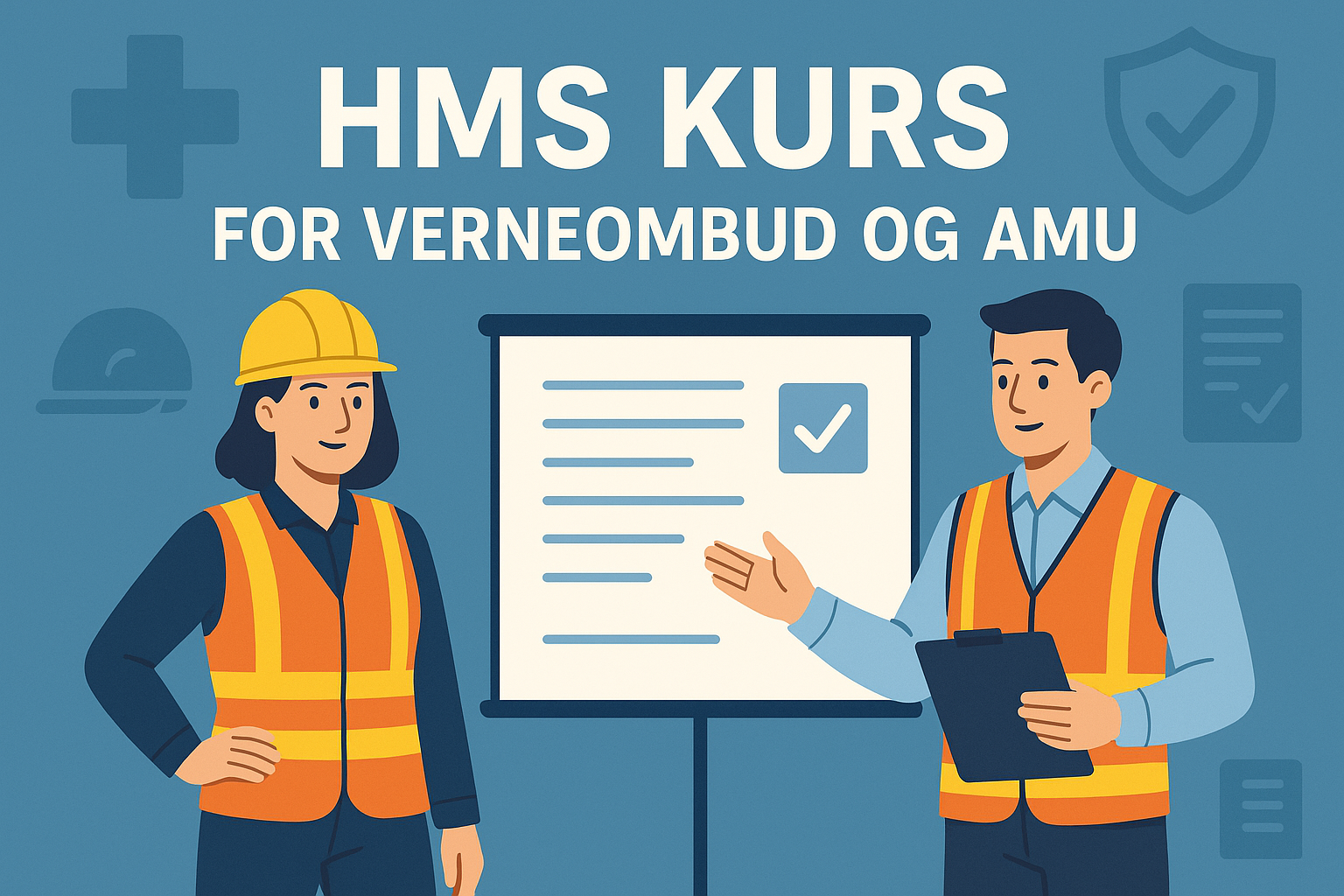 Illustrasjon av HMS-kurs for verneombud og AMU